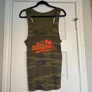 Brand new Clay Walker camo concert tank "We All Need a Bar Sometime"